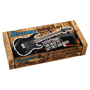 Ibanez IJRX20BKN Jumpstart Set Electric Guitar, Black Night 